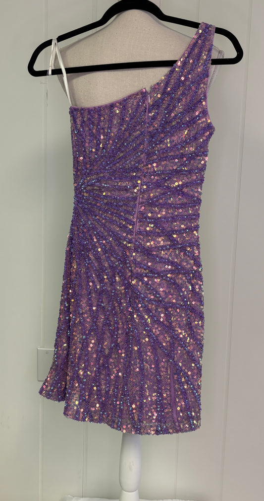 Formal Sequin Dress One Shoulder Strap