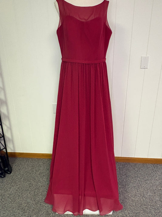 Bridesmaids Dress Mesh Cutout
