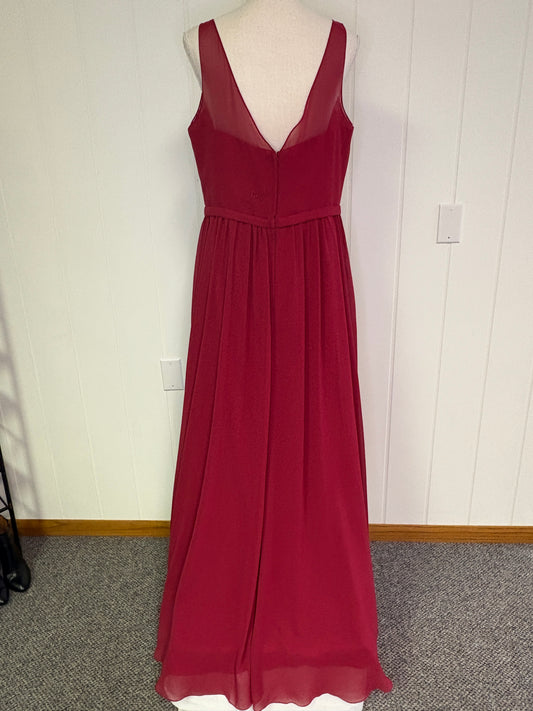 Bridesmaids Dress Mesh Cutout