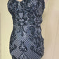 Formal Dress Sequin Mermaid Open-Back