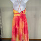 Formal Diamond Center Criss-Cross Back Dress