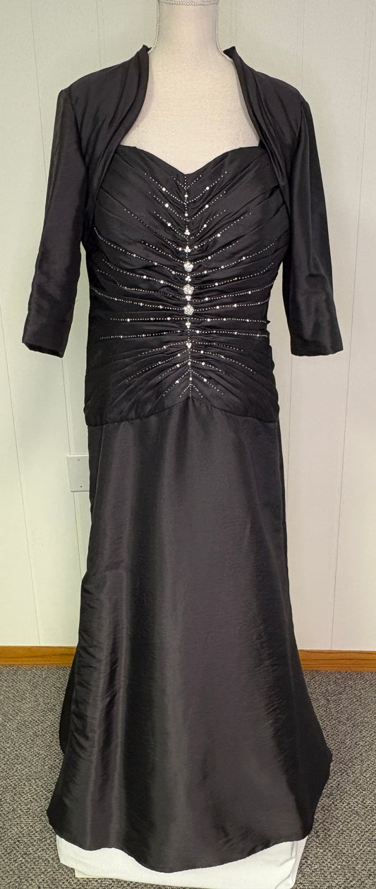 Mother of Bride Beaded Dress w/Shall