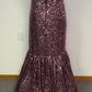 Formal Strapless Sequin Dress
