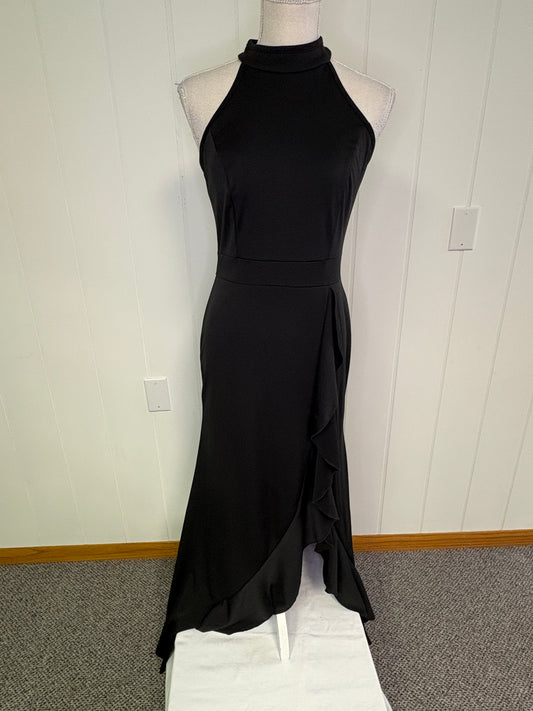 Formal Dress High Neck with Ruffle