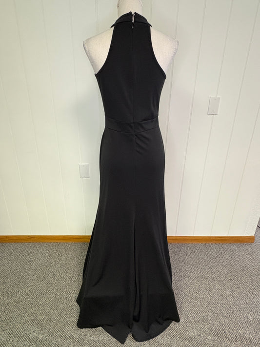 Formal Dress High Neck with Ruffle