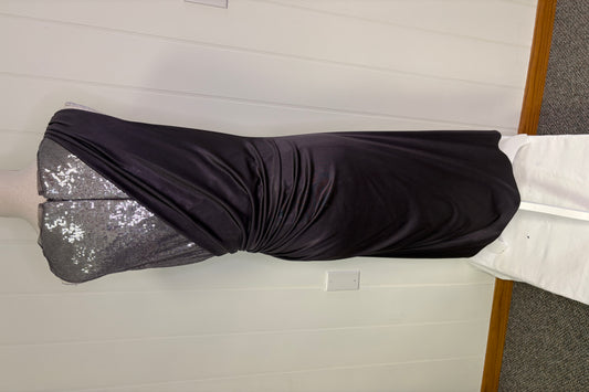 Formal Dress with Silver Sequins