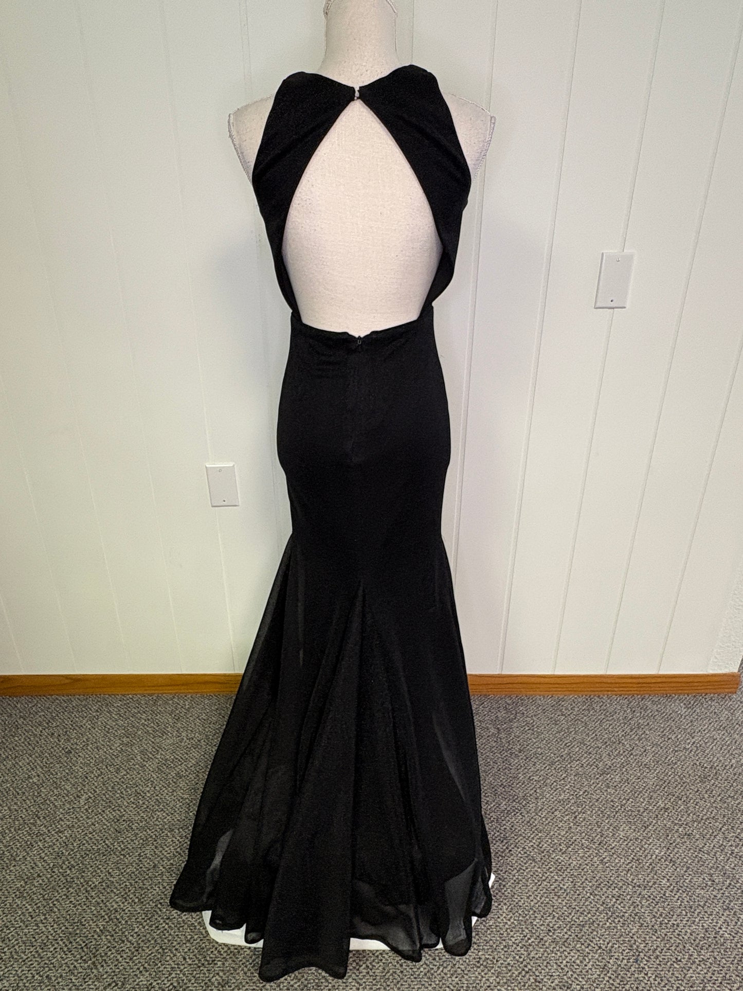 Formal 'Shimmer' Dress Flare-Out Bottom