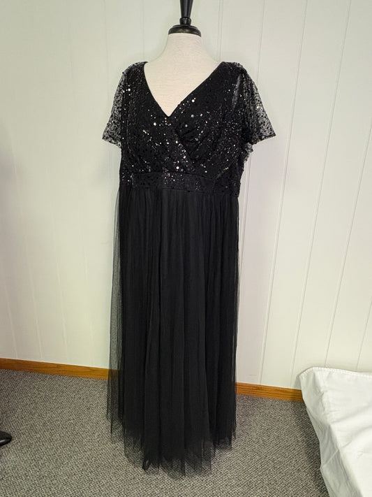 Formal Dress Sparkle Sequin with Tulle Bottom