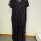 Formal Dress Sequin Leaves Mermaid Style