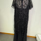Formal Dress Sequin Leaves Mermaid Style