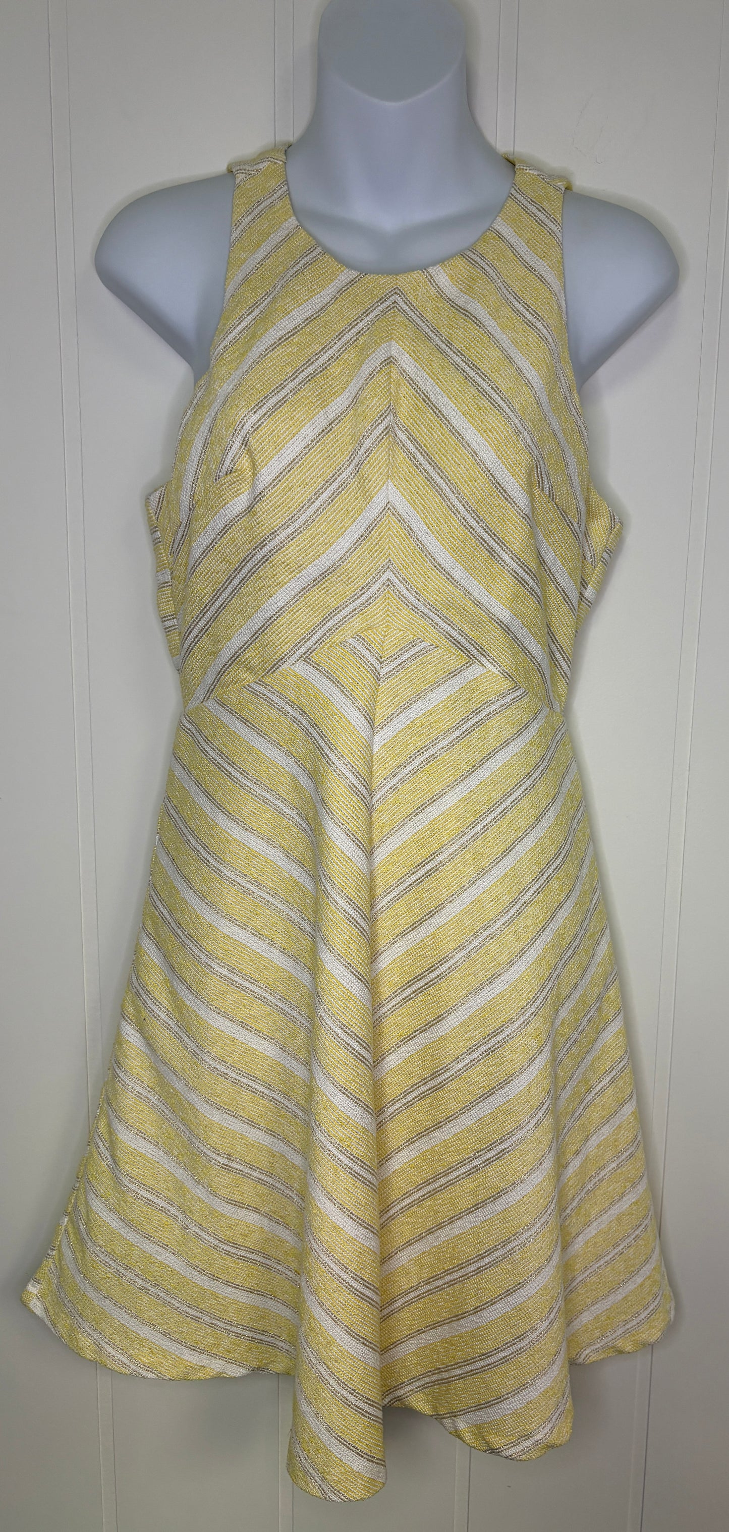 Formal Dress Stripe A-Line Style