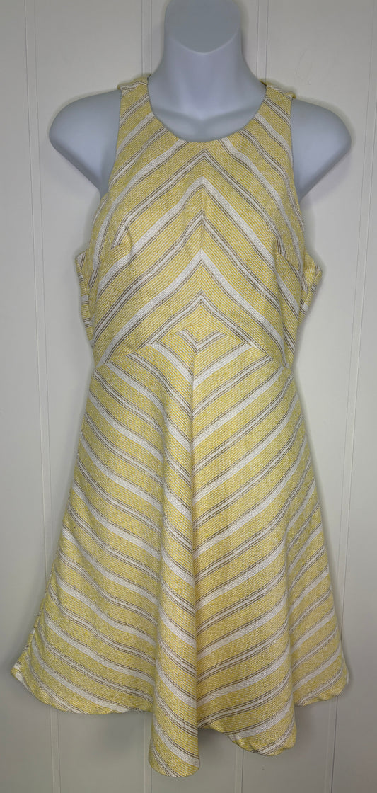 Formal Dress Stripe A-Line Style