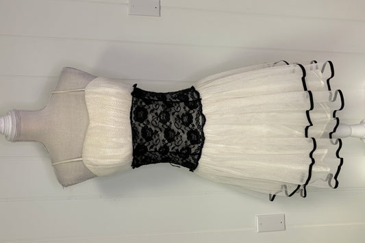 Formal Dress Sparkly with Lace Waist