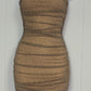 Formal Dress Spaghetti Strap Rhinestones