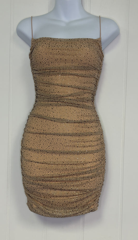 Formal Dress Spaghetti Strap Rhinestones