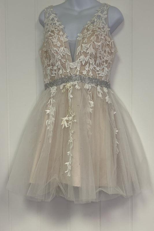 Formal Dress Tulle with Embellishments