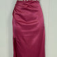 Formal Strapless Dress with Floral Stitching