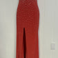 Formal Strapless Dress w/Rhinestones