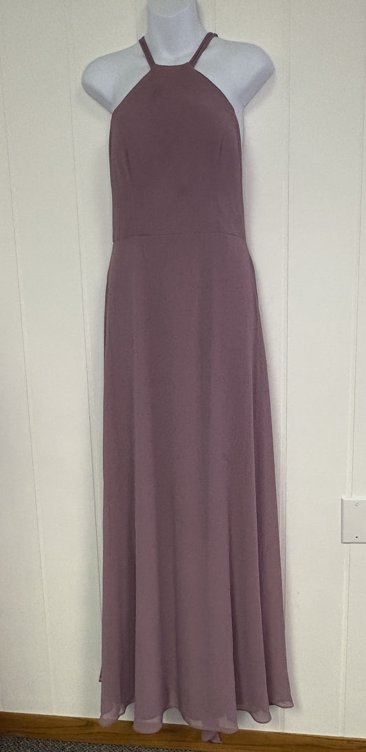 Formal Dress High Neck Halter w/Open Back