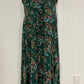 Formal Floral Dress w/Ruffle Sides