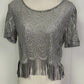 Formal Dressy Top w/Frill Along Bottom