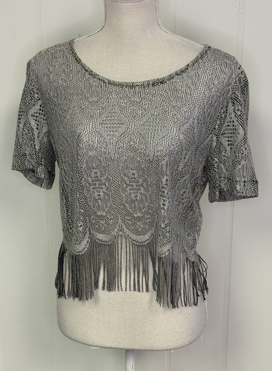 Formal Dressy Top w/Frill Along Bottom