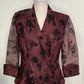 Formal Dressy Jacket w/Sheer Sleeves & Flwr Print