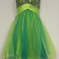 Formal Strapless Tulle Dress w/ Bedazzled Top