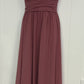 Bridesmaid Dress Floor Length w/Sheer Straps