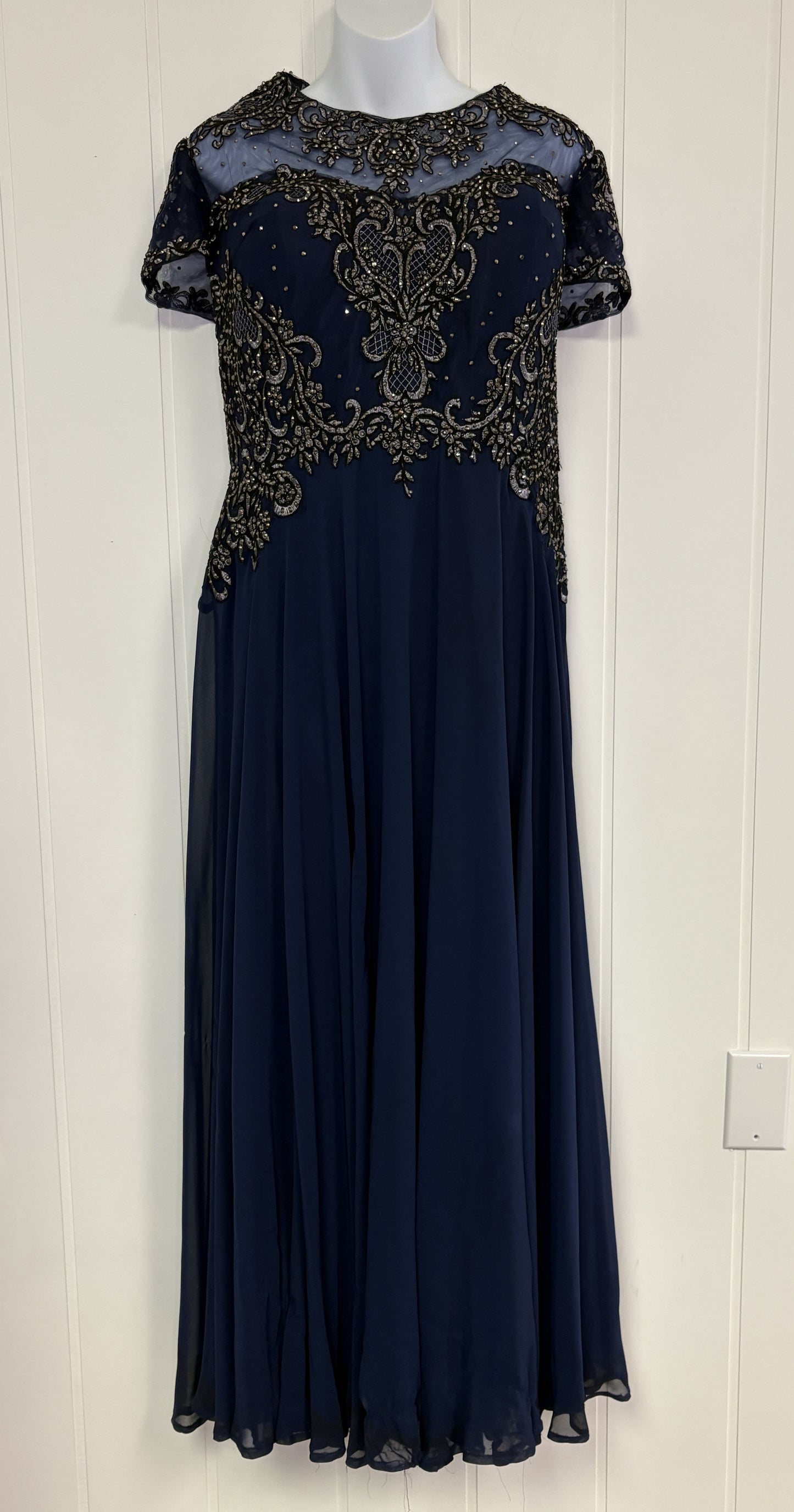 Mother of Bride Bedazzled Dress