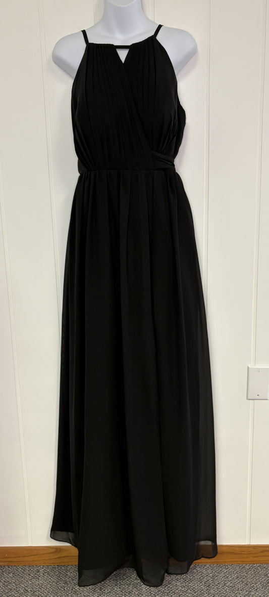 Formal Sheer Bridesmaids Dress w/Bowtie Back