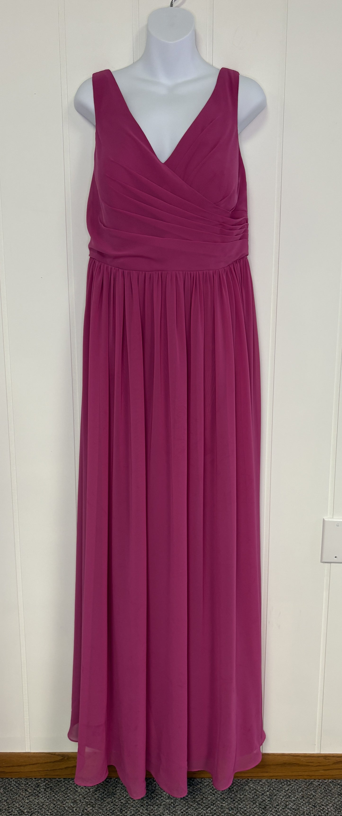 Bridesmaids Dress Floor Length 'Rouching' Style