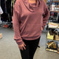 Funnel Neck Waffle Sweater