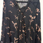 Floral Top w/Lace Back