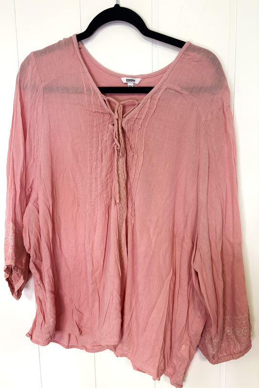 Linen Stitched Top