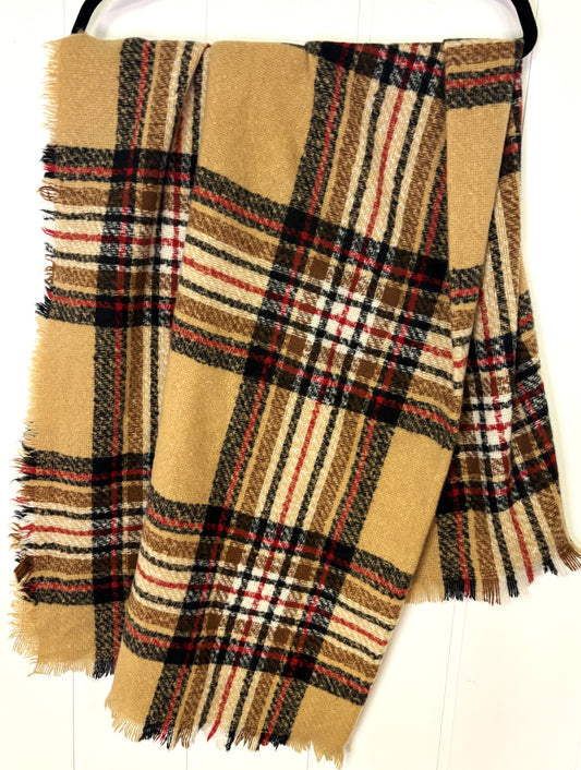 Oversized Plaid Scarf