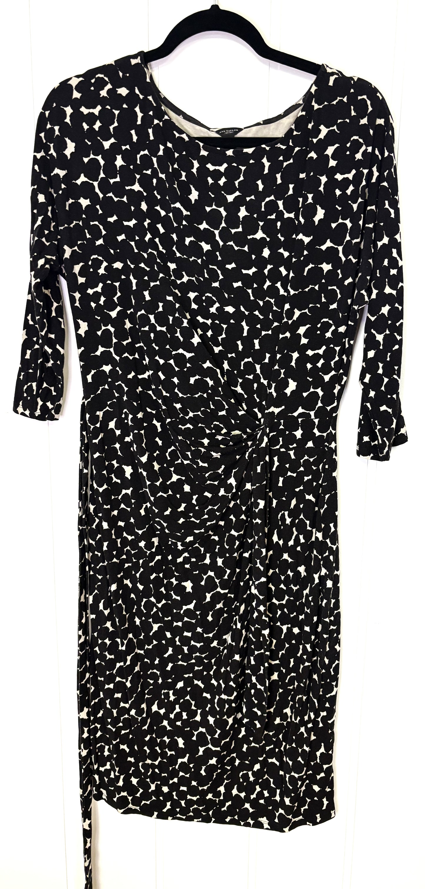 Stretchy Knit Dress w/Side Tie