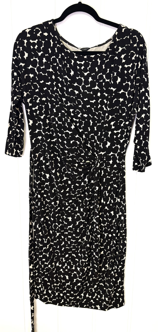 Stretchy Knit Dress w/Side Tie