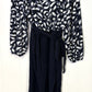 Silk Jumpsuit w/Feather Pattern