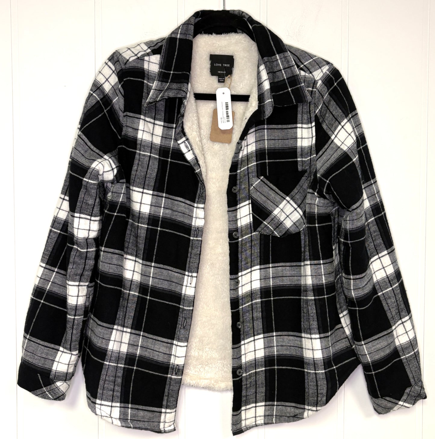 Plaid Sherpa Lined Shacket
