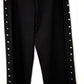 Rhinestone Lined Knit Pants