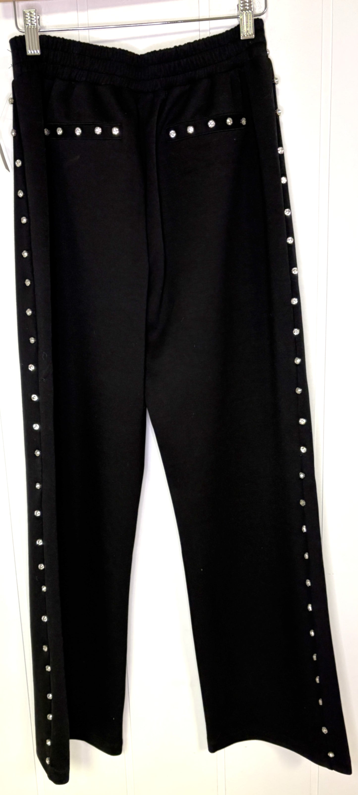 Rhinestone Lined Knit Pants