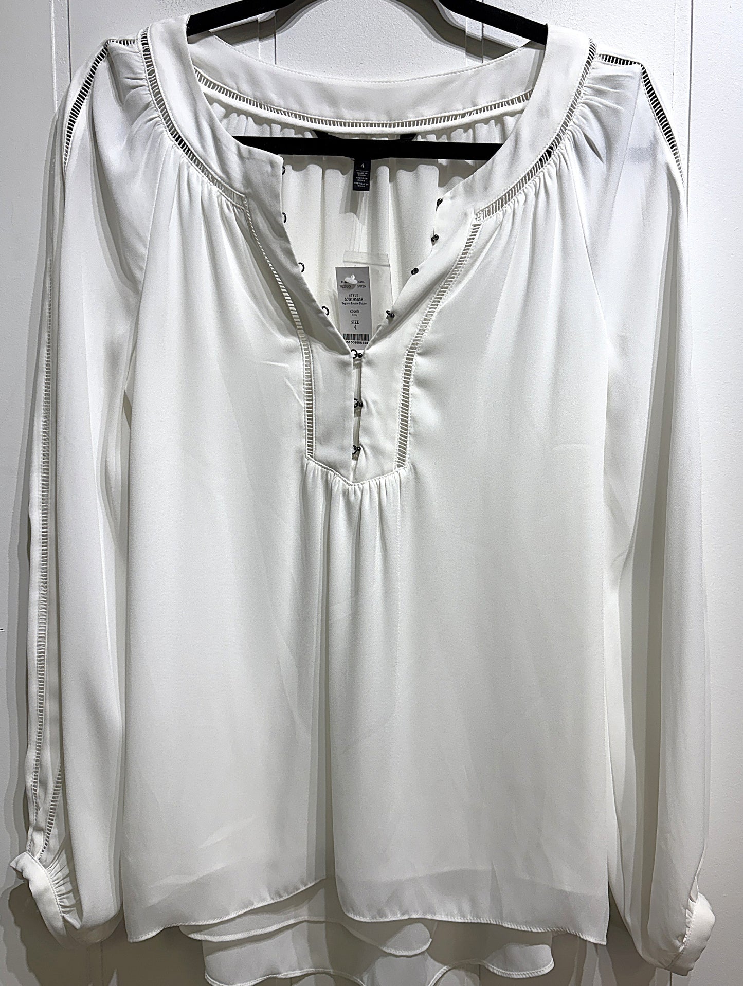 WHBM Sheer 'Empire' Blouse