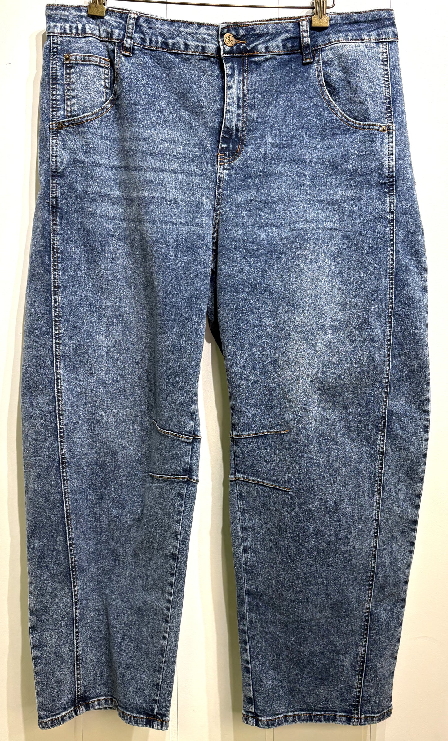 ADGN Wide Leg 'Barrel' Jeans