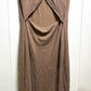 Textured Maxi Dress w/Cut-out Back