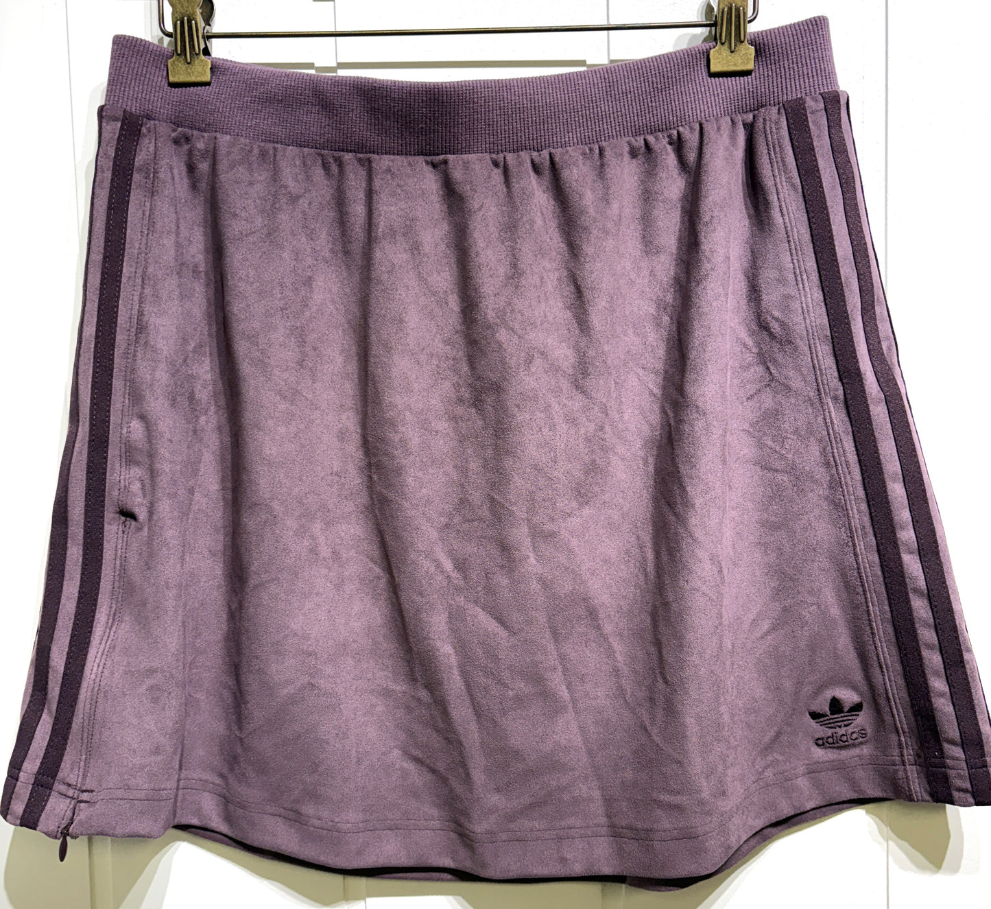 Adidas Suede Skirt w/Slit Zipper