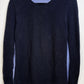 LOFT Textured Knit Sweater w/Stripe Back