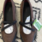 Lands'End Suede Comfort Strap Flats