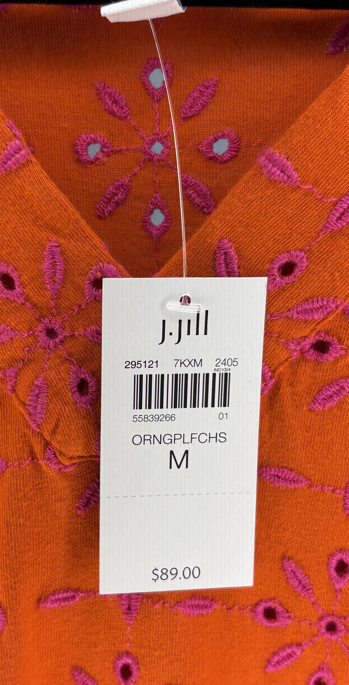 J.Jill Embroidered Tunic Blouse