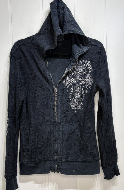 Affliction Reversible Graphic Zip Hoodie